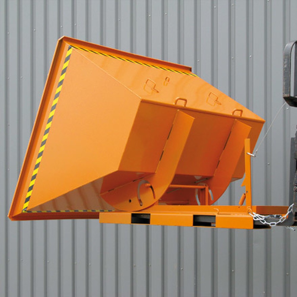 Productafbeelding nr. 3: Kantelbak met afrolmechanisme, hoge bouwhoogte, verzinkt, 500 l