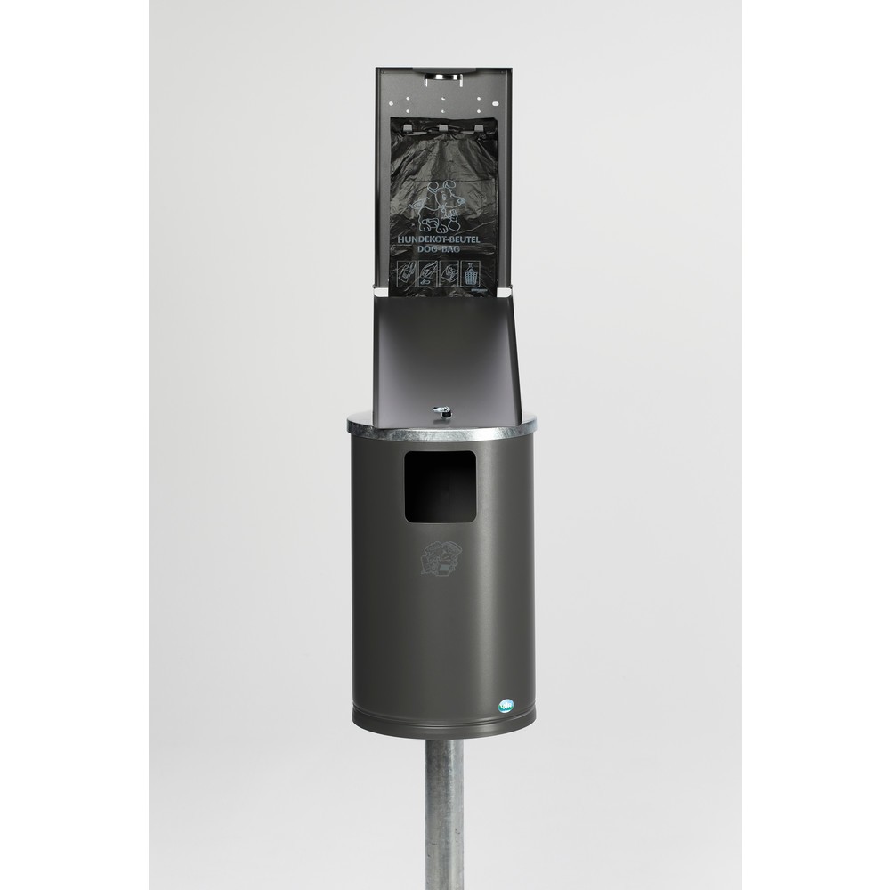 Productafbeelding nr. 2: Hondentoilet VAR®, zakjesdispenser + afvalbak, ijzer metallic