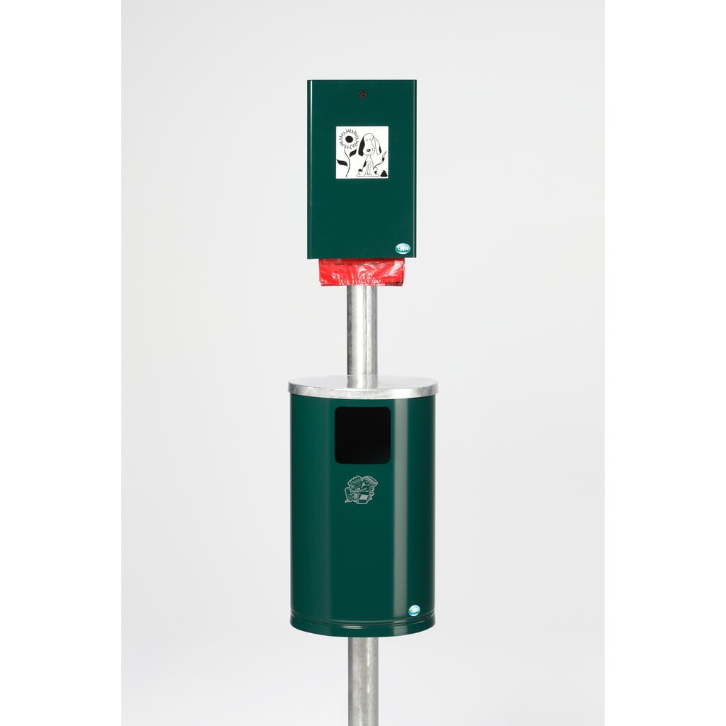 Productafbeelding nr. 1: Hondentoilet VAR®, zakjesdispenser + afvalbak, mosgroen