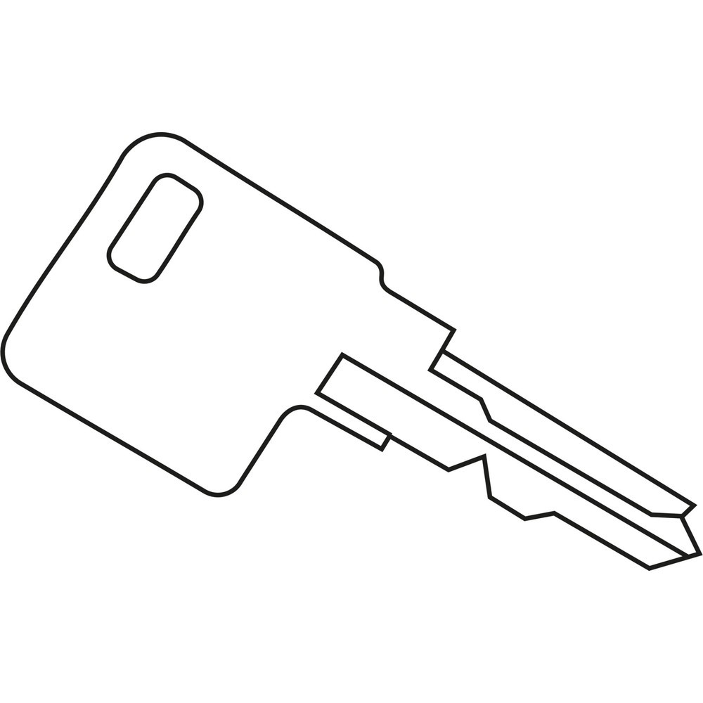 Product afbeelding: Hoofdsleutel voor mechanisch cijferslot voor C+P kledingkast WF-Locks 1401