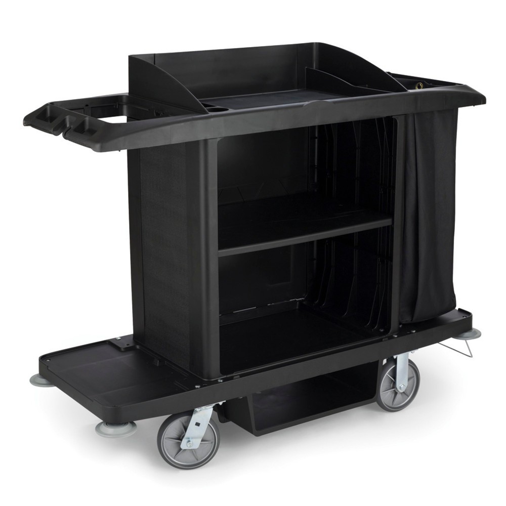 Product afbeelding: Hotelwagen Rubbermaid®, zwart, hxbxd 1.270 x 559 x 1.524 mm