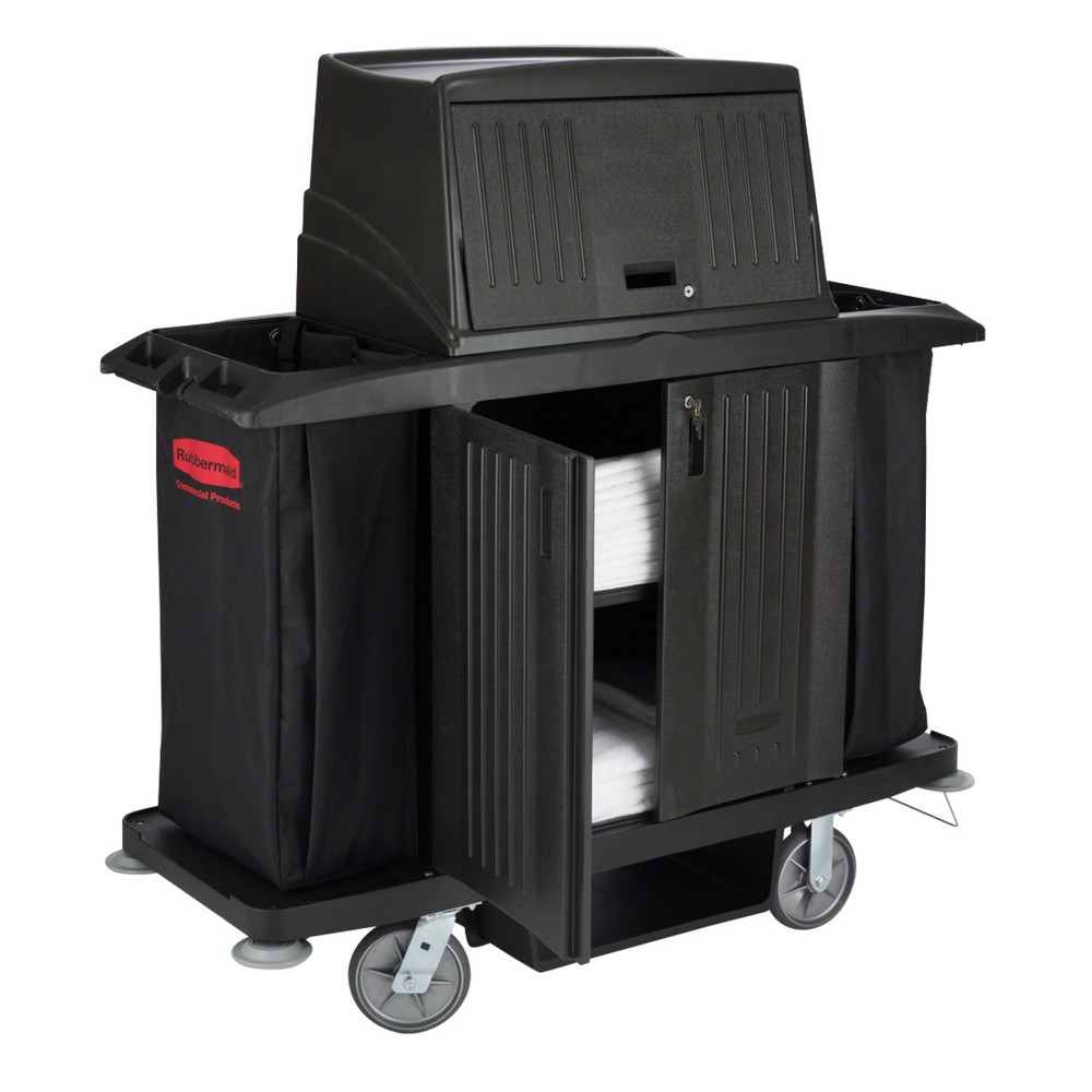 Productafbeelding nr. 4: Hotelwagen Rubbermaid®, zwart, hxbxd 1.270 x 559 x 1.524 mm