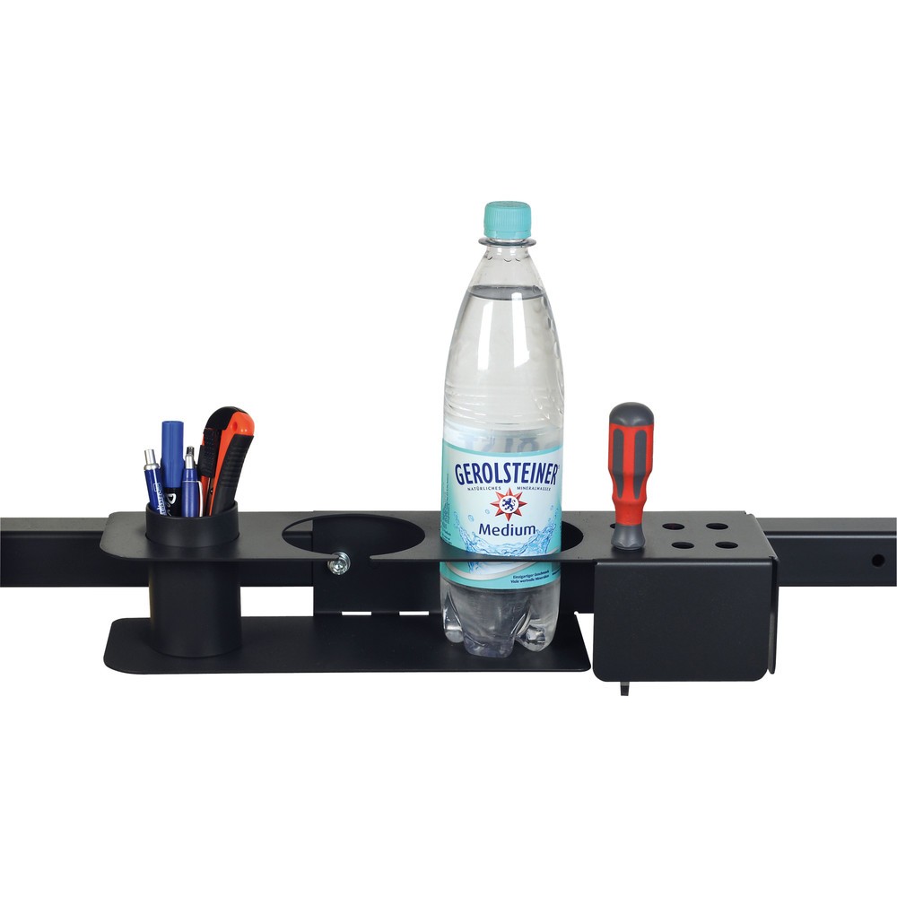 Product afbeelding: Houder voor stiften, gereedschap en flessen voor paktafel, lichtgrijs