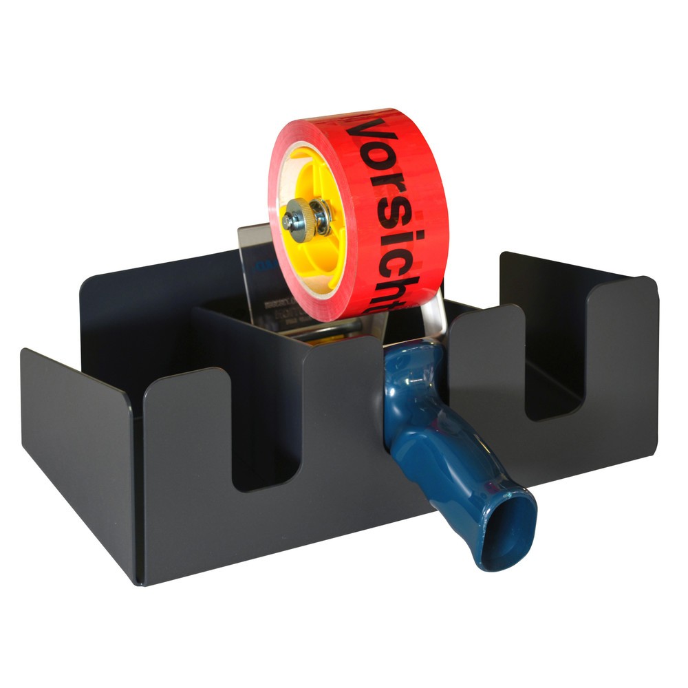 Product afbeelding: Houder voor plakbandafroller, 3-voudig, voor paktafel, antraciet
