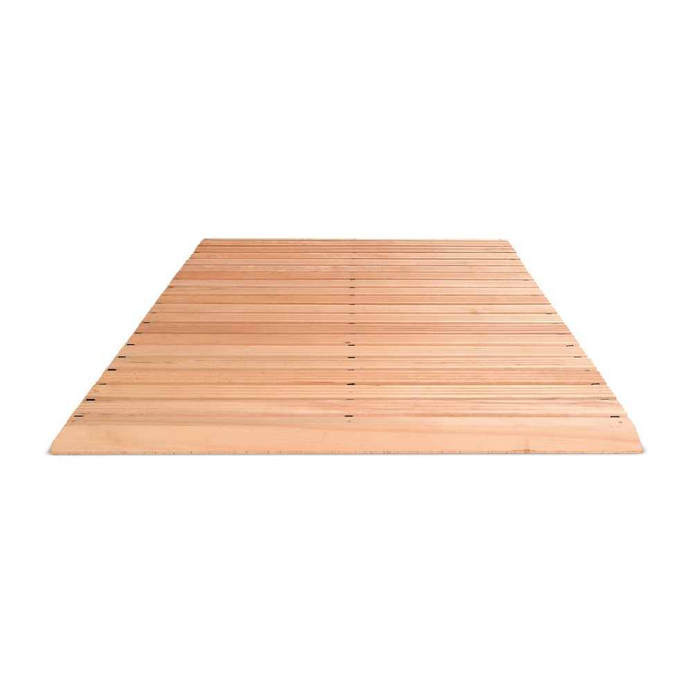 Product afbeelding: Houten rooster Yoga Industrie, incl. oprijwiggen en afgeschuinde kanten, breedte 1.200 mm