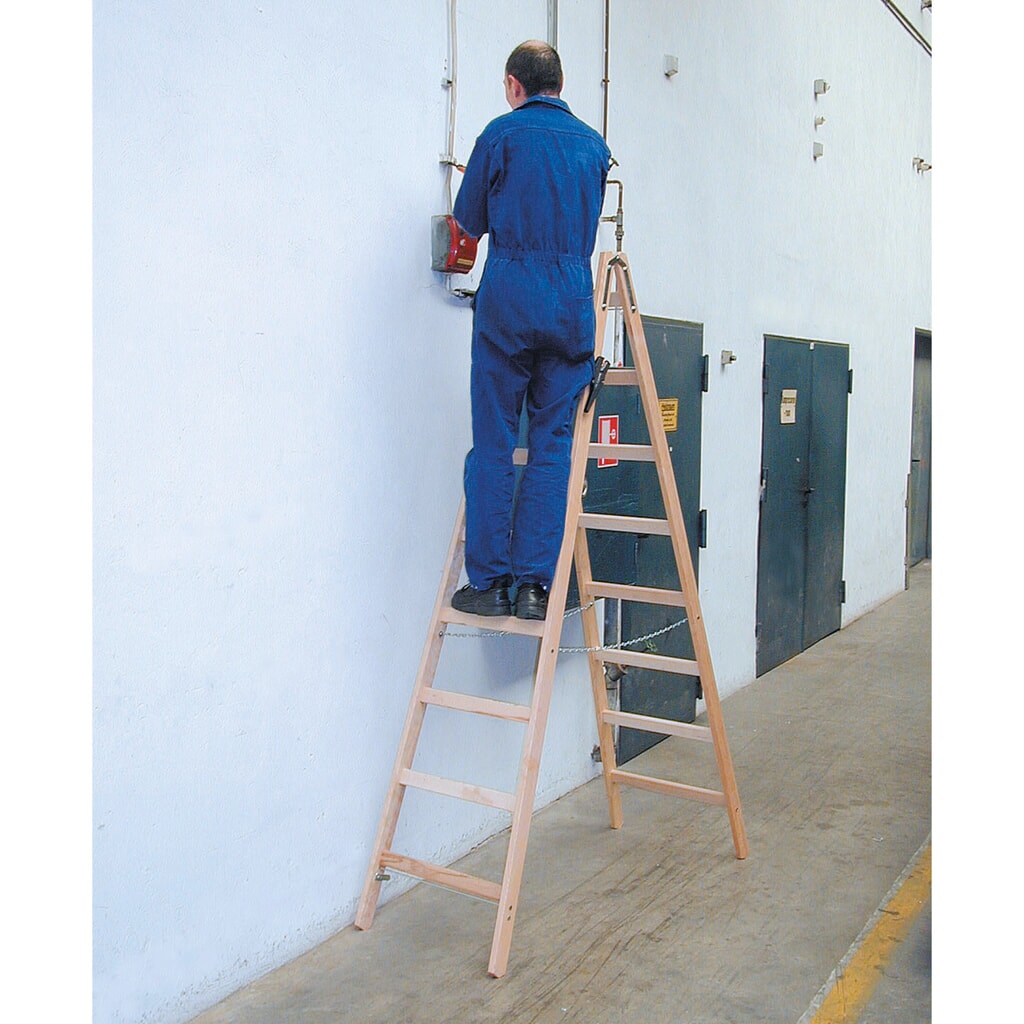 Houten sportenladder KRAUSE®, 2-zijdig begaanbaar, standhoogte 0,50 m Productafbeelding nr. 6: Houten sportenladder KRAUSE®, 2-zijdig begaanbaar, standhoogte 0,50 m