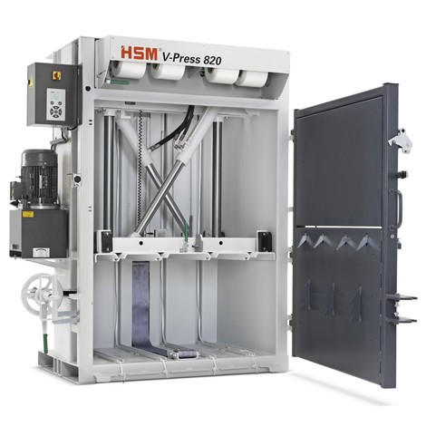 HSM automatische afvalpers V-Press 820 plus