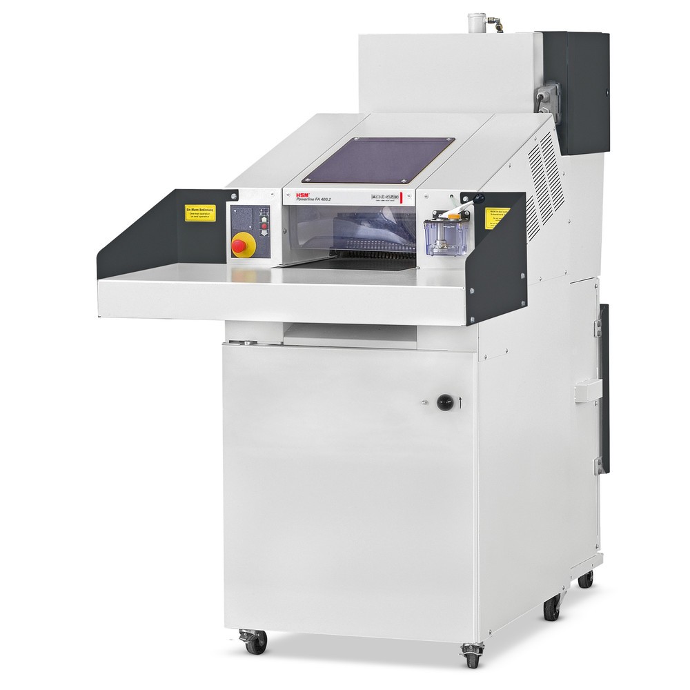 Product afbeelding: HSM combi-apparaat met schredder en pers Powerline SP 4040 V, snijdt stroken van 5,8 mm