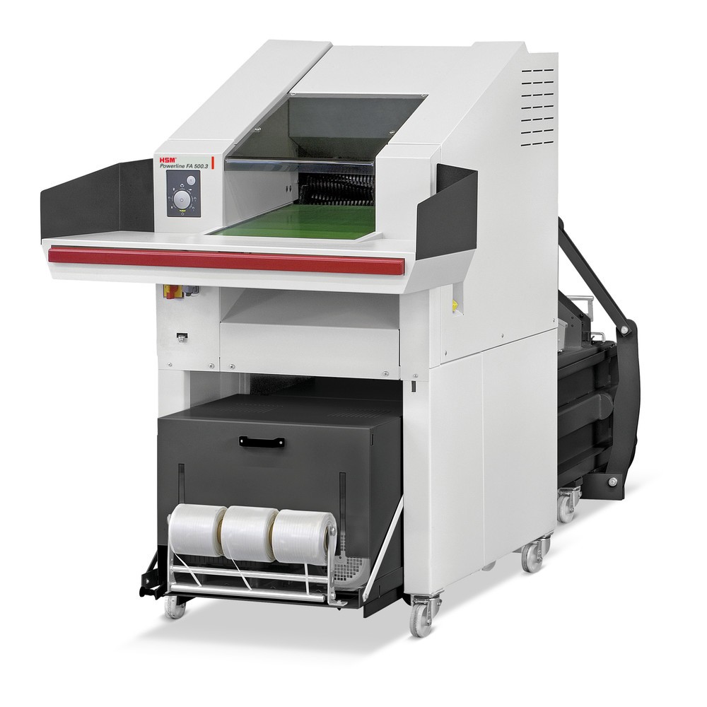 Product afbeelding: HSM combi-apparaat met schredder en pers Powerline SP 5088, snijdt snippers van 10,5 x 40-76 mm
