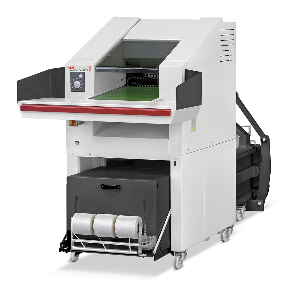 Productafbeelding nr. 1: HSM® shredder-pers-combinatieapparaat Powerline SP 5088, deeltjesgrootte 10,5 x 40-76 mm