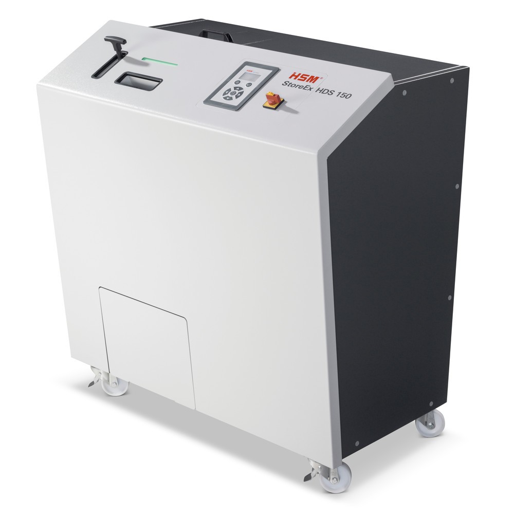 Product afbeelding: HSM mediashredder StoreEx HDS 150, snijdt stroken van 40 mm