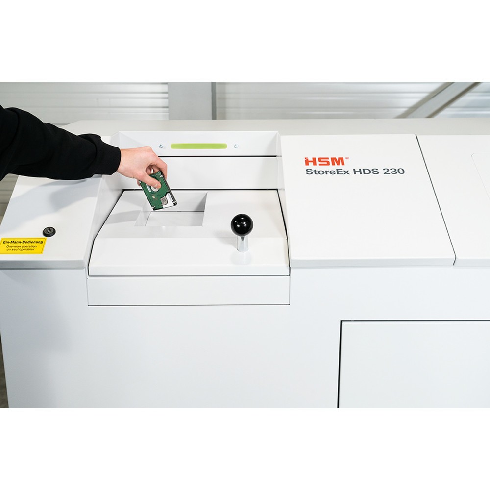 Productafbeelding nr. 6: HSM mediashredder StoreEx HDS 230, eentraps, snippers 20 x 40-50 mm