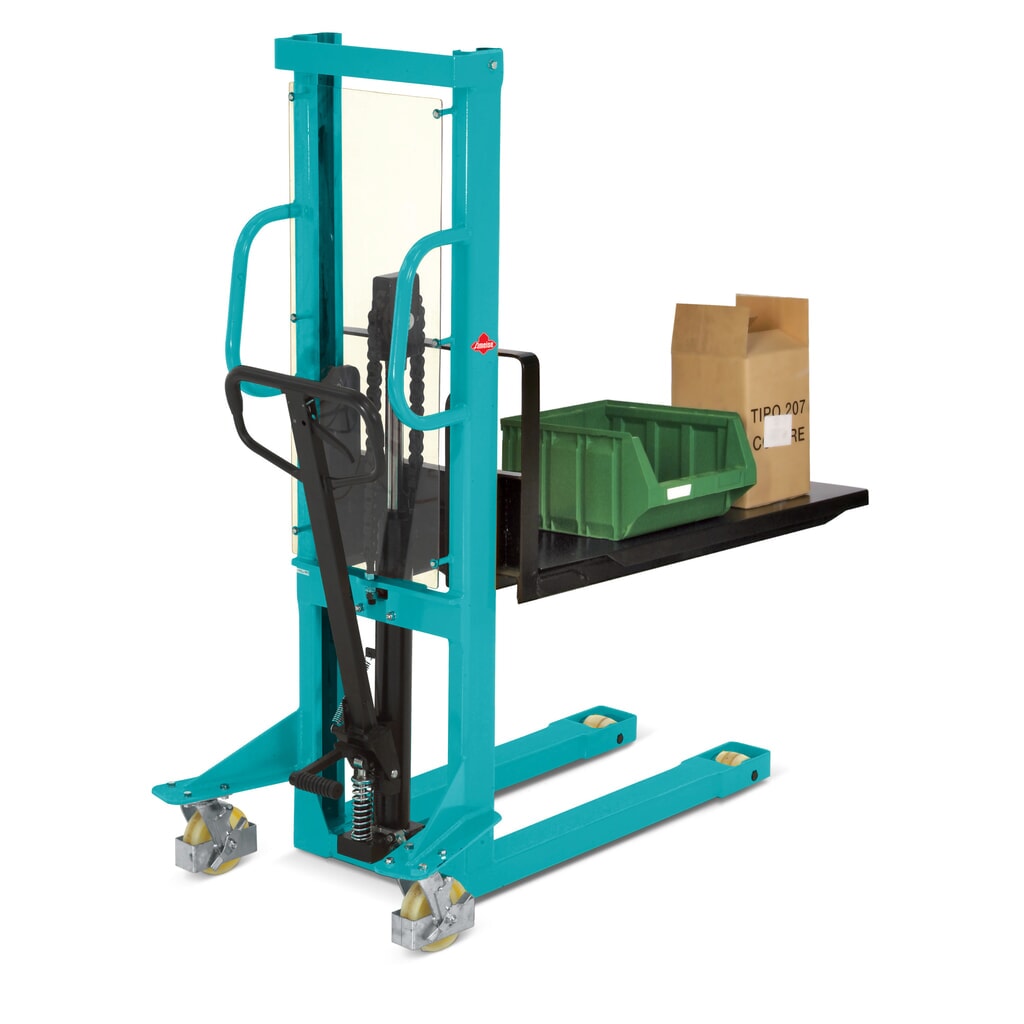 Hydraulische heftruck Ameise® PSM 1.0 met enkelvoudige hefmast, hefhoogte 1.000 mm, draagvermogen 1.000 kg Productafbeelding nr. 2: Hydraulische heftruck Ameise® PSM 1.0 met enkelvoudige hefmast, hefhoogte 1.000 mm, draagvermogen 1.000 kg