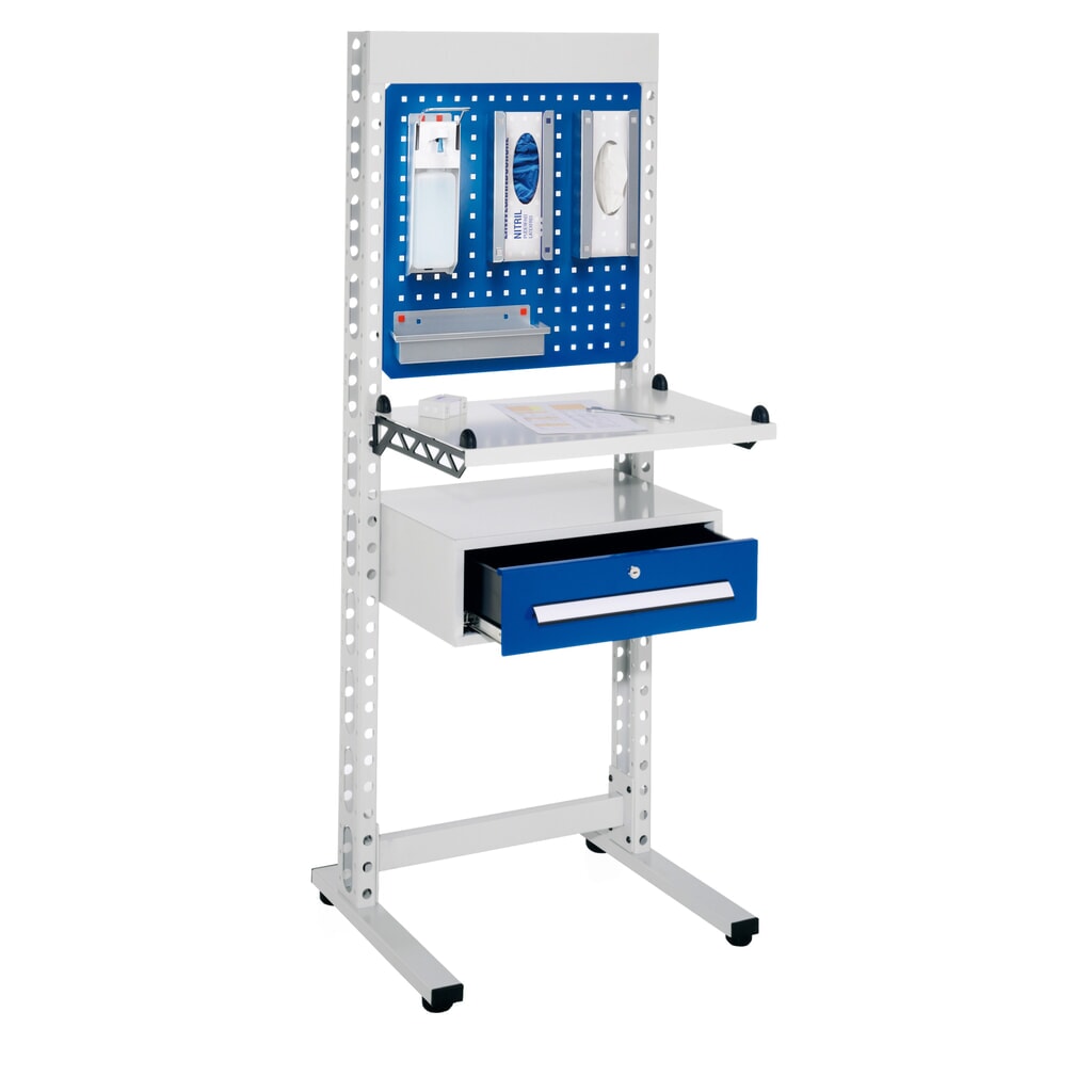 Hygiënestation Kappes ErgoPlus®, staande werkplek, met poten, hxbxd 1.770 x 670 x 400 mm, model 1 Product afbeelding: Hygiënestation Kappes ErgoPlus®, staande werkplek, met poten, hxbxd 1.770 x 670 x 400 mm, model 1