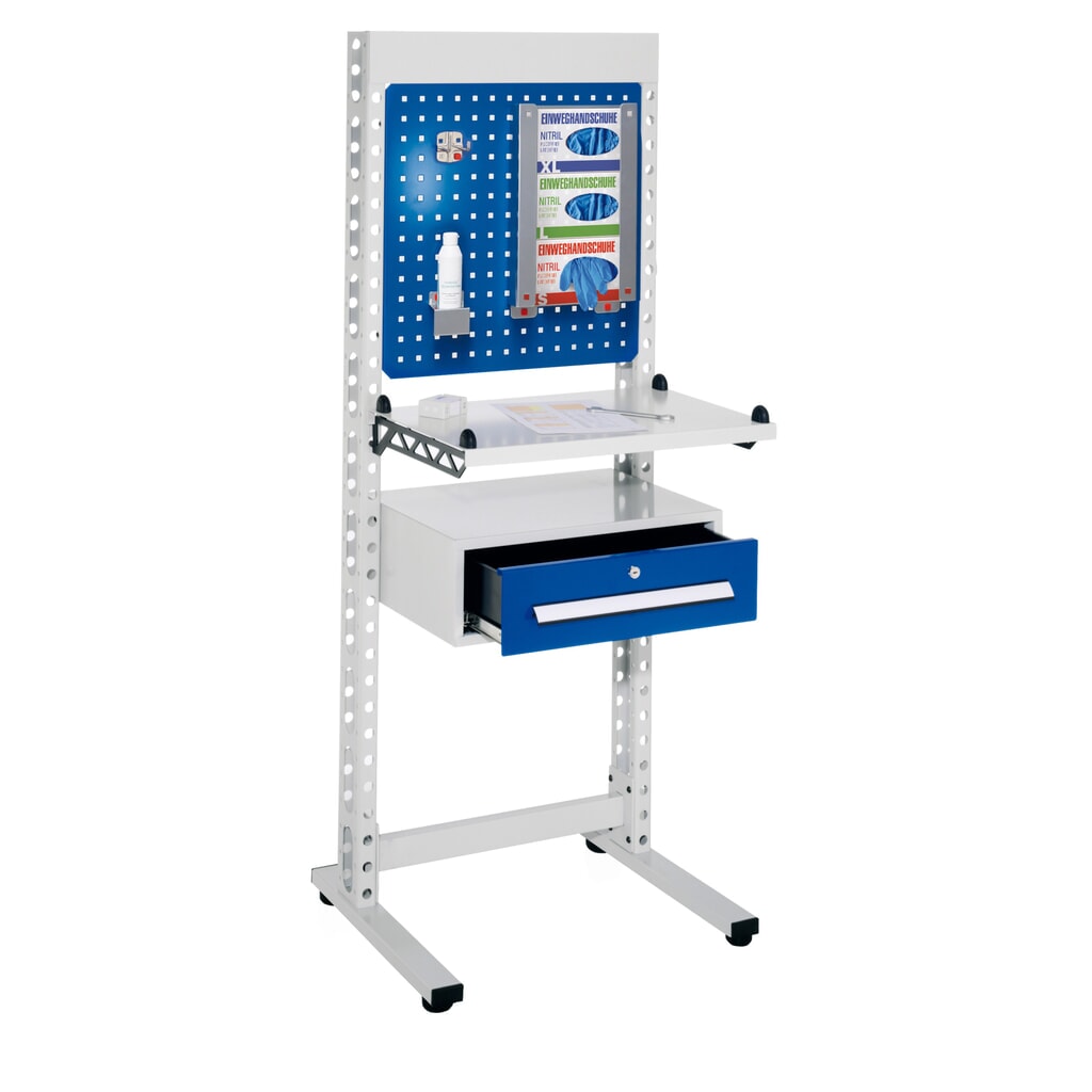 Productafbeelding nr. 1: Hygiënestation Kappes ErgoPlus®, staande werkplek, met poten, hxbxd 1.770 x 670 x 400 mm, model 4