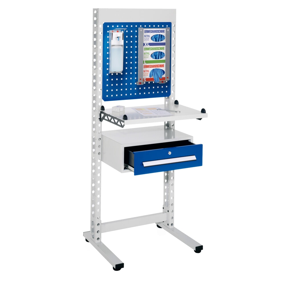 Hygiënestation Kappes ErgoPlus®, staande werkplek, met poten, hxbxd 1.770 x 670 x 400 mm, model 3 Product afbeelding: Hygiënestation Kappes ErgoPlus®, staande werkplek, met poten, hxbxd 1.770 x 670 x 400 mm, model 3
