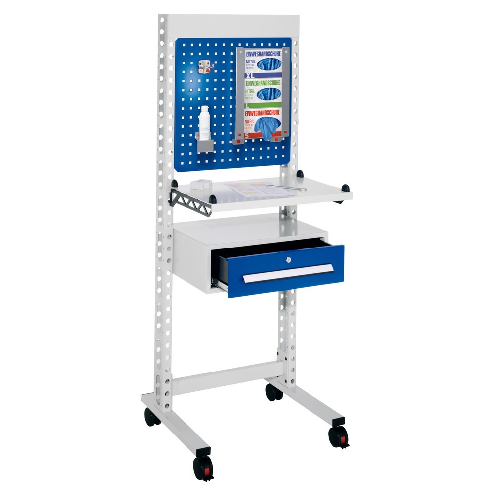Product afbeelding: Hygiënestation Kappes ErgoPlus®, staande werkplek, met zwenkwielen, hxbxd 1.770 x 670 x 400 mm, model 4