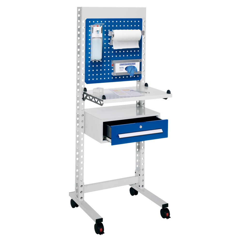 Product afbeelding: Hygiënestation Kappes ErgoPlus®, staande werkplek, met zwenkwielen, hxbxd 1.770 x 670 x 400 mm, model 2