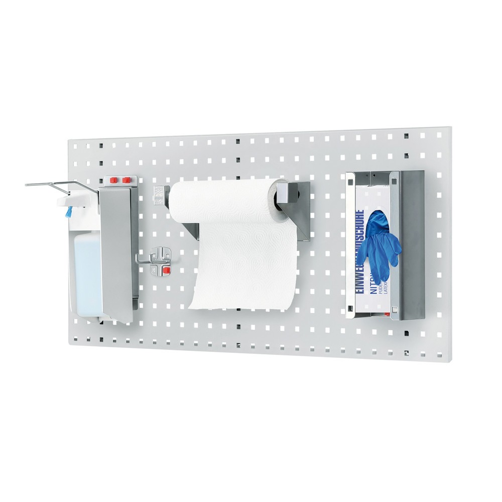 METALLMOBELL Wandgereedschapsorganizer 160x60x2cm - 4 Geperforeerde Panelen Met Haken En Steunen - Wandpaneel Voor Werkplaats