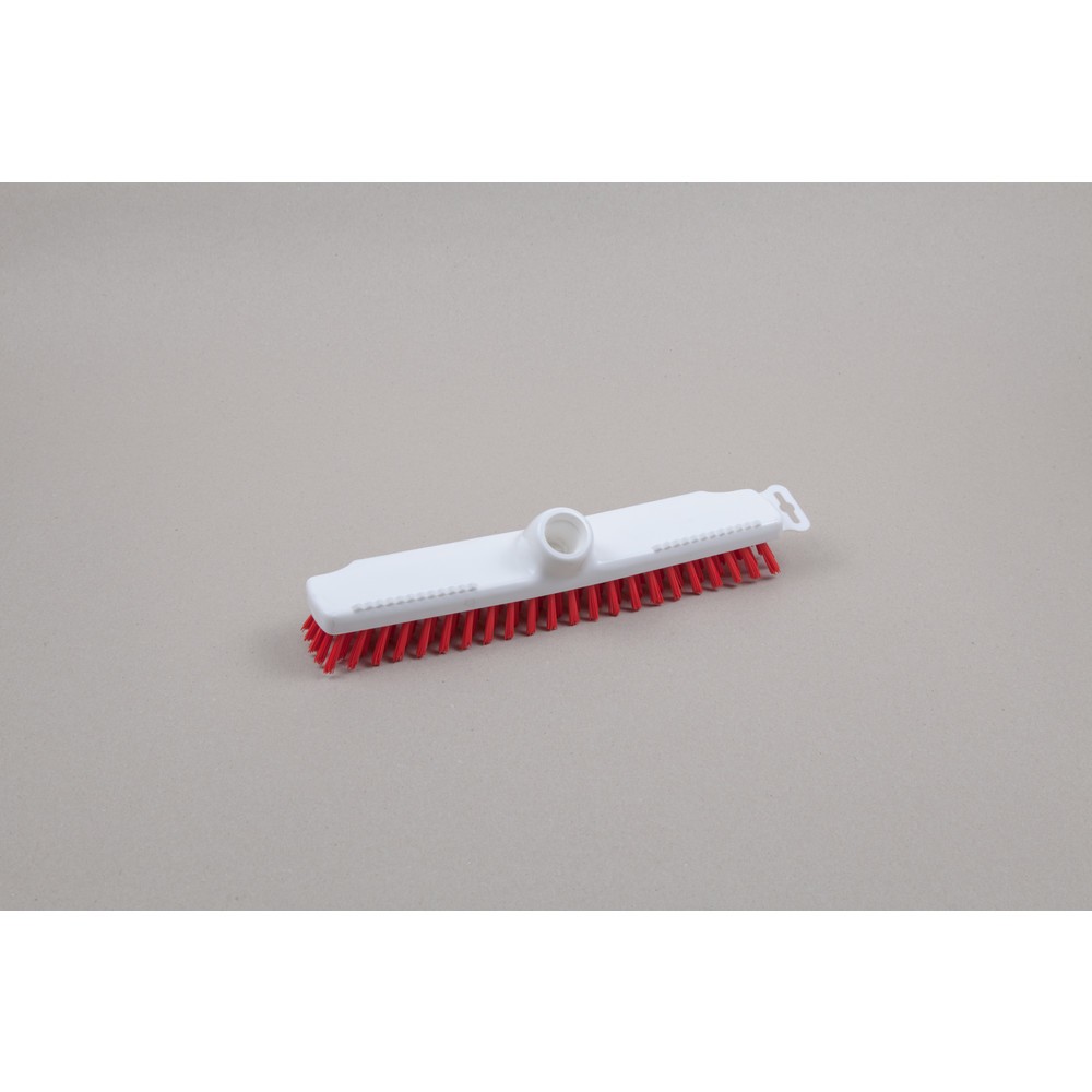 Product afbeelding: Hygiënewisser, kunststof, Duitse schroefdraad, polyester borstelharen 0,50, hard, 280 mm, rood