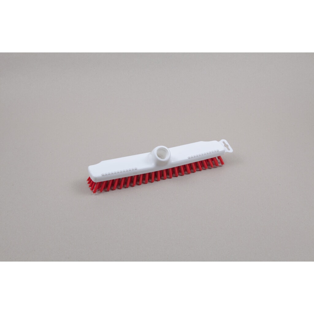 Product afbeelding: Hygiënewisser, kunststof, Duitse schroefdraad, polyester borstelharen 0,50, hard, 280 mm, rood