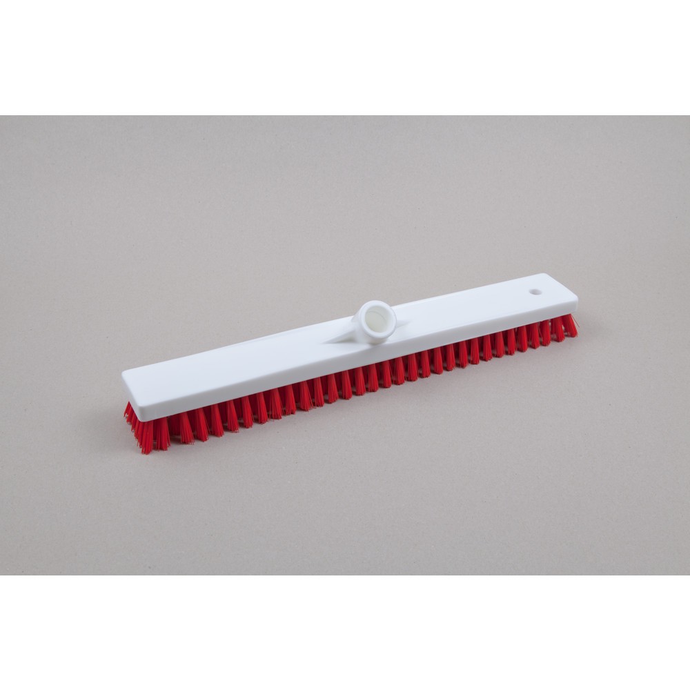 Product afbeelding: Hygiënische schrobber / wisser, kunststof, Duitse draad, polyester borstelharen 0,50, hard, 450 mm, rood