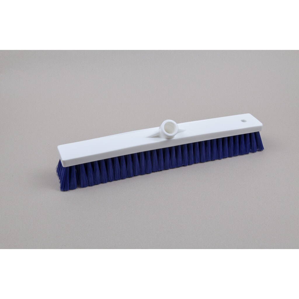Product afbeelding: Hygiënische zaalbezem, kunststof, Duitse draad, polyester borstelharen 0,25, zacht, 450 mm, blauw