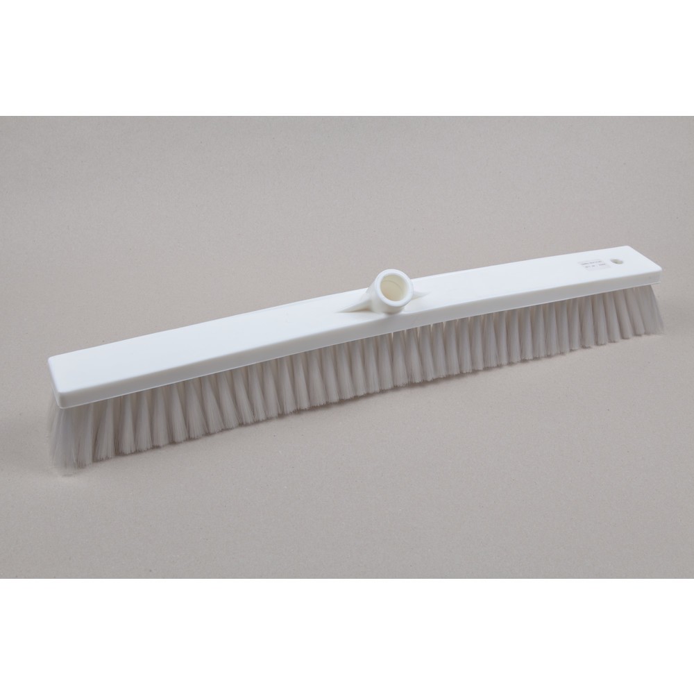 Product afbeelding: Hygiënische zaalbezem, kunststof, Duitse schroefdraad, polyester borstelharen 0,25, zacht, 600 mm, transparant