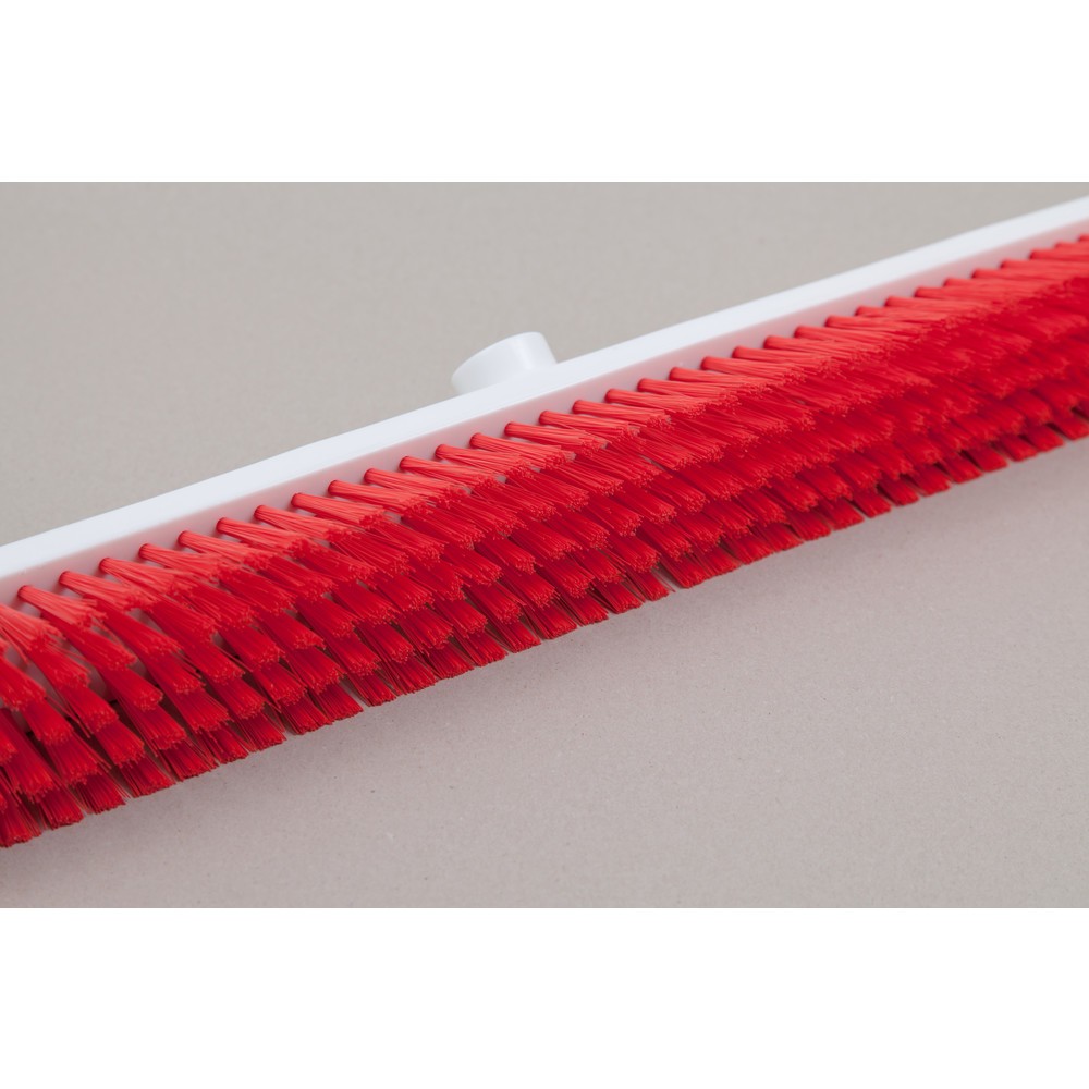 Productafbeelding nr. 2: Hygiënische zaalbezem, kunststof, Duitse draad, polyester borstelharen 0,25, zacht, 600 mm, rood