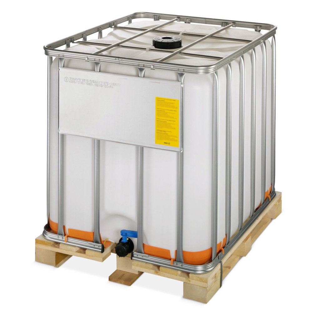 Product afbeelding: IBC-container ex-uitvoering, op kunststofpallet, 1.000 liter