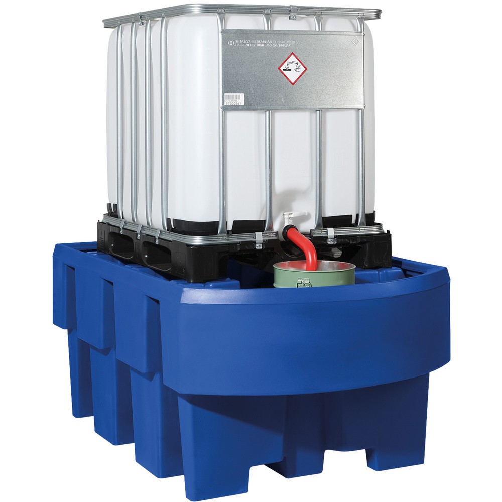 Product afbeelding: IBC-station asecos® van PE, hxbxd 860 x 1.280 x 1.910 mm, zonder rooster