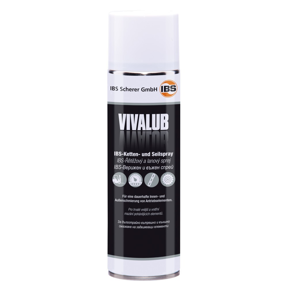 Product afbeelding: IBS-kettingspray VivaLub, 500 ml, 12 bussen