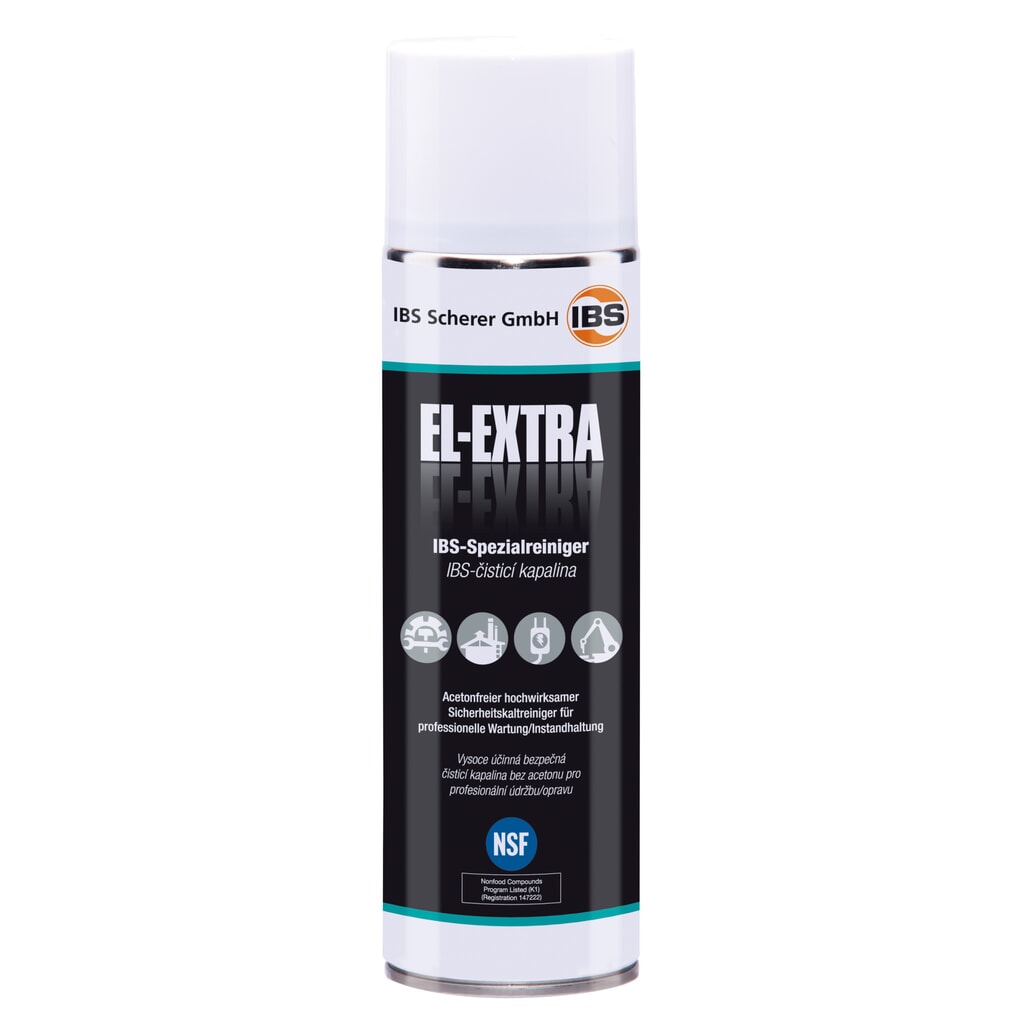 IBS speciale reiniger EL/Extra, 12 spuitbussen van 500 ml Product afbeelding: IBS speciale reiniger EL/Extra, 12 spuitbussen van 500 ml