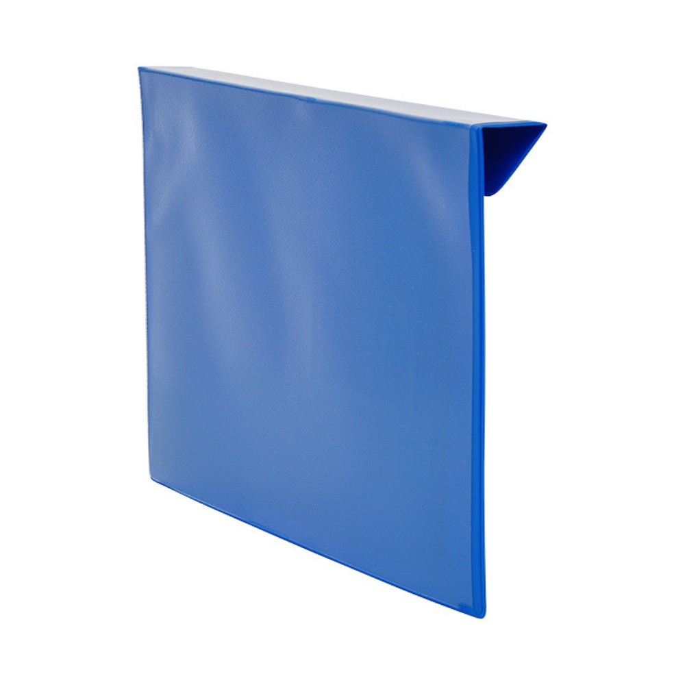 Productafbeelding nr. 1: Identificatiezakje voor opzetframe, 100 stuks per verpakkingseenheid, DIN A5, opening opzij, blauw