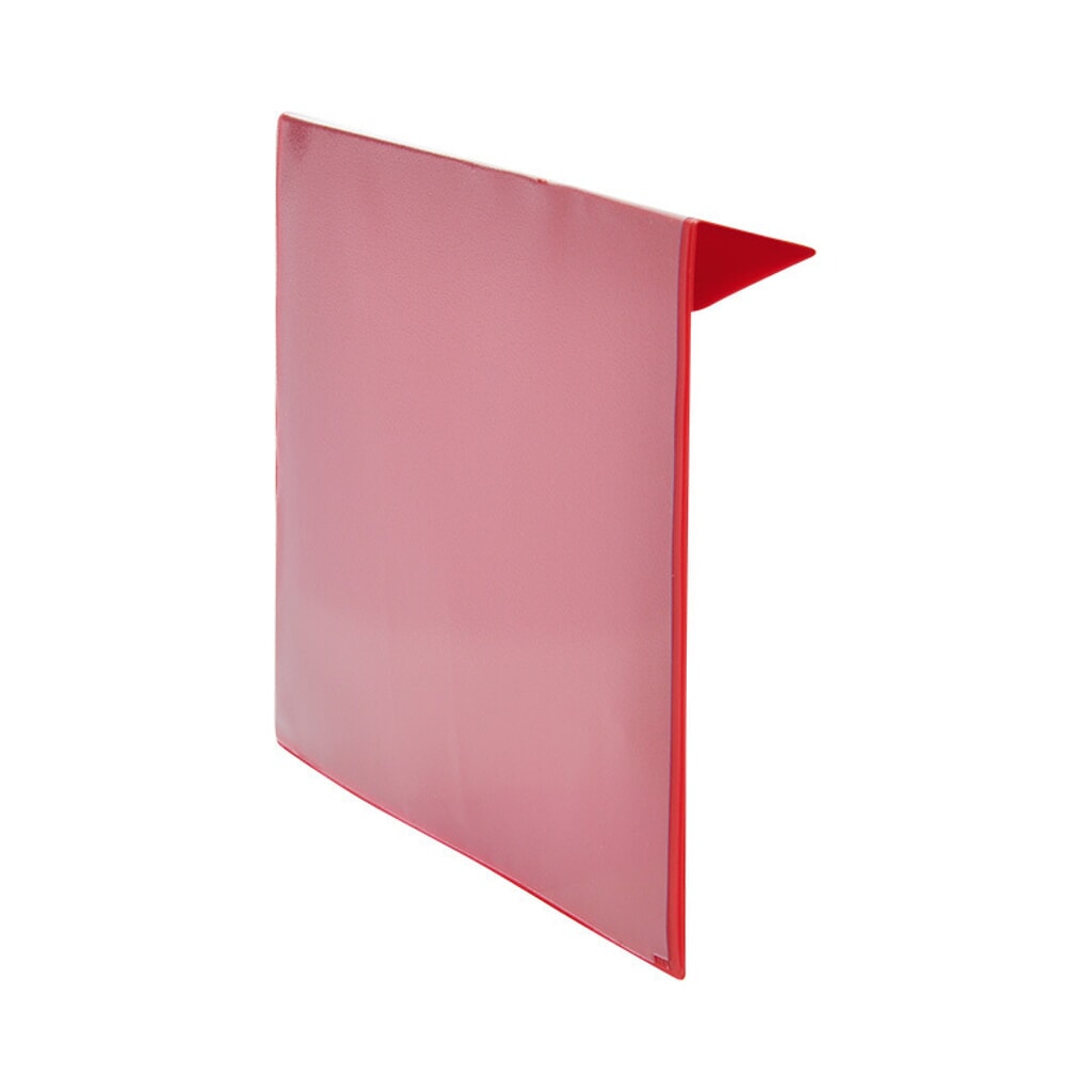 Identificatiezakjes voor opzetframe, 100 stuks/VE, A5, opening opzij, rood Product afbeelding: Identificatiezakjes voor opzetframe, 100 stuks/VE, A5, opening opzij, rood