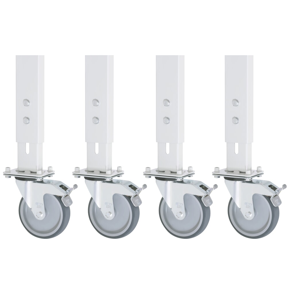 In hoogte verstelbare, mobiele werktafel RAU serie TOM, hoogte 910-1.230 mm, bxd 1.500 x 1.000 mm, werkblad met melaminelaag Productafbeelding nr. 3: In hoogte verstelbare, mobiele werktafel RAU serie TOM, hoogte 910-1.230 mm, bxd 1.500 x 1.000 mm, werkblad met melaminelaag