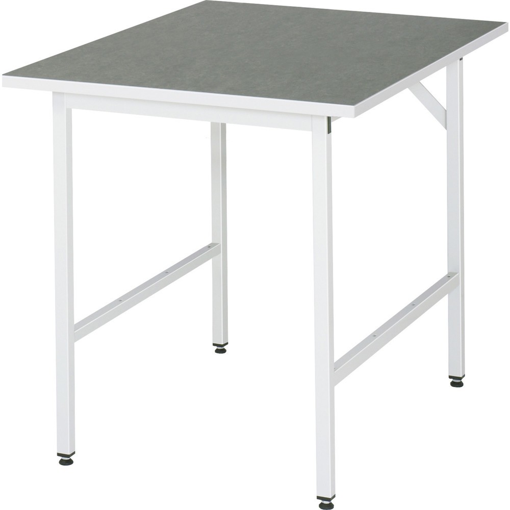 Product afbeelding: In hoogte verstelbare werktafel RAU serie JERRY, hxbxd 800-850 x 750 x 1.000 mm, werkblad met Universal-/linoleumlaag