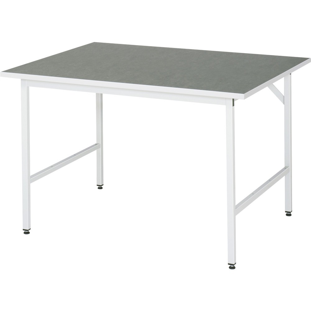 Productafbeelding nr. 1: In hoogte verstelbare werktafel RAU serie JERRY, hxbxd 800-850 x 1.250 x 1.000 mm, werkblad met Universal-/linoleumlaag