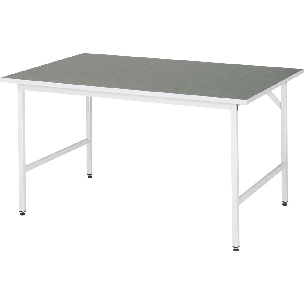 Productafbeelding nr. 1: In hoogte verstelbare werktafel RAU serie JERRY, hxbxd 800-850 x 1.500 x 1.000 mm, werkblad met Universal-/linoleumlaag