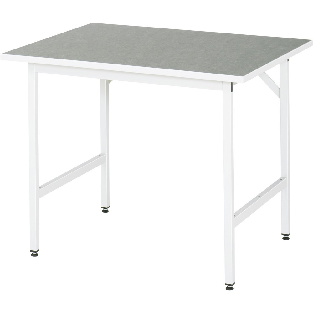 Product afbeelding: In hoogte verstelbare werktafel RAU serie JERRY, hxbxd 800-850 x 1.000 x 800 mm, werkblad met Universal-/linoleumlaag