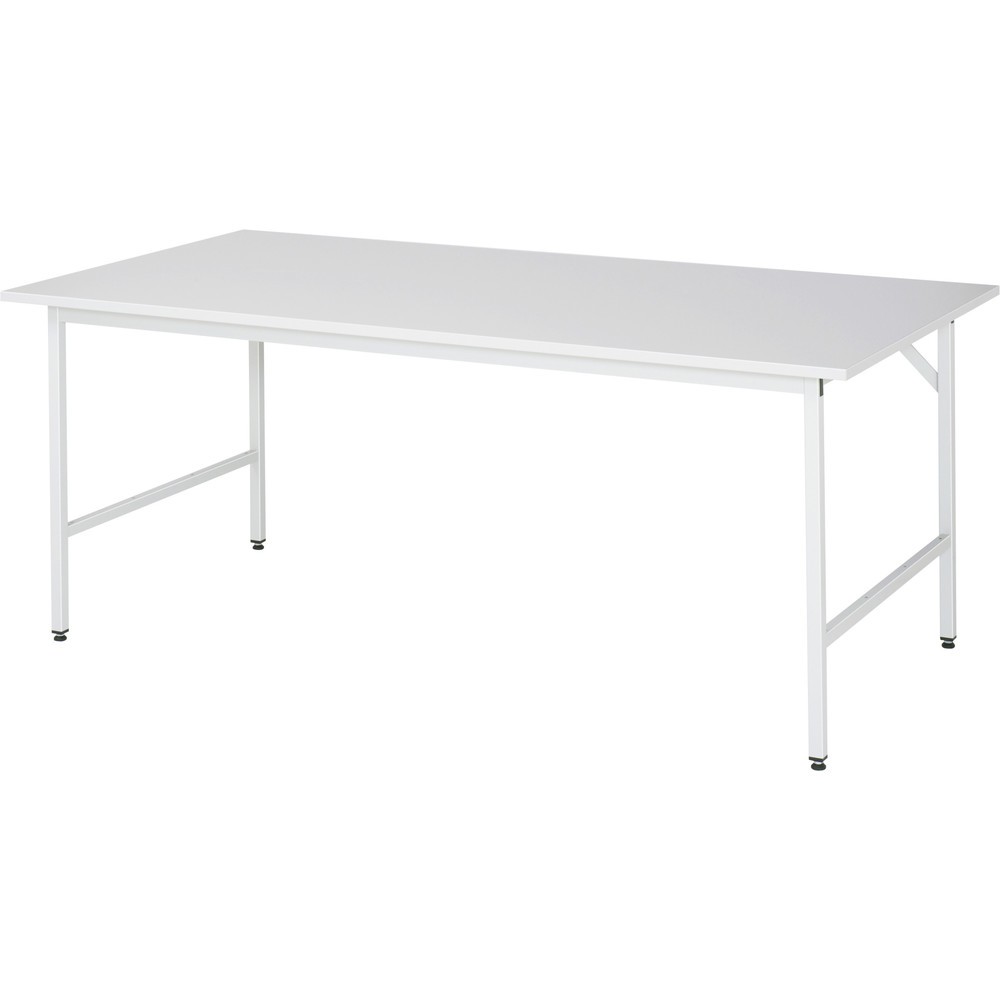 Product afbeelding: In hoogte verstelbare werktafel RAU serie JERRY, hxbxd 800-850 x 2.500 x 1.000 mm, werkblad met EGB-melaminelaag