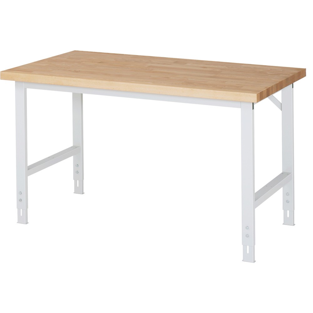 Productafbeelding nr. 1: In hoogte verstelbare werktafel RAU serie TOM, hxbxd 780-1.100 x 1.500 x 700 mm, beuken fineer