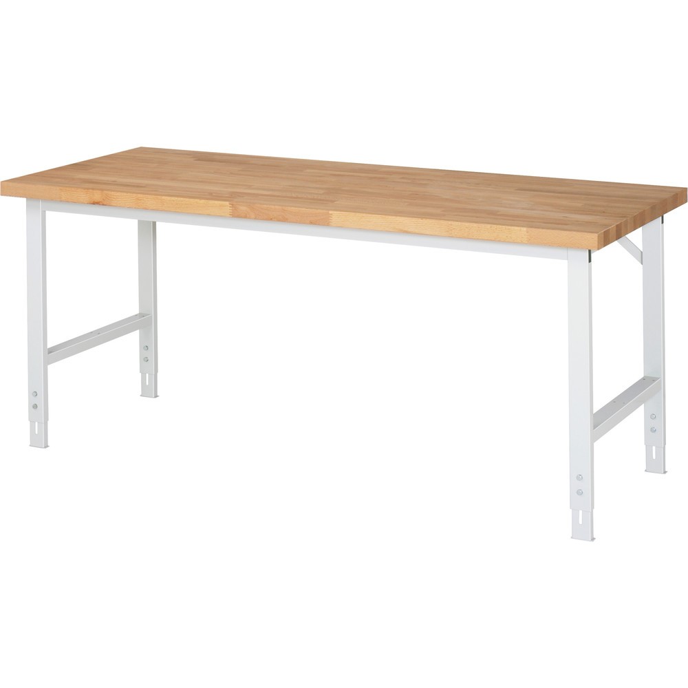 Product afbeelding: In hoogte verstelbare werktafel RAU serie TOM, hxbxd 780-1.100 x 2.000 x 700 mm, beuken fineer