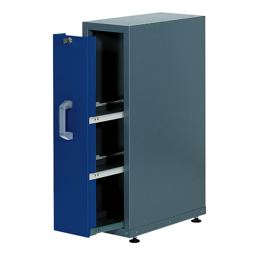 Product afbeelding: Inbouwkast met uitschuifbare sectie voor werkbank, cap. 300 kg, rood
