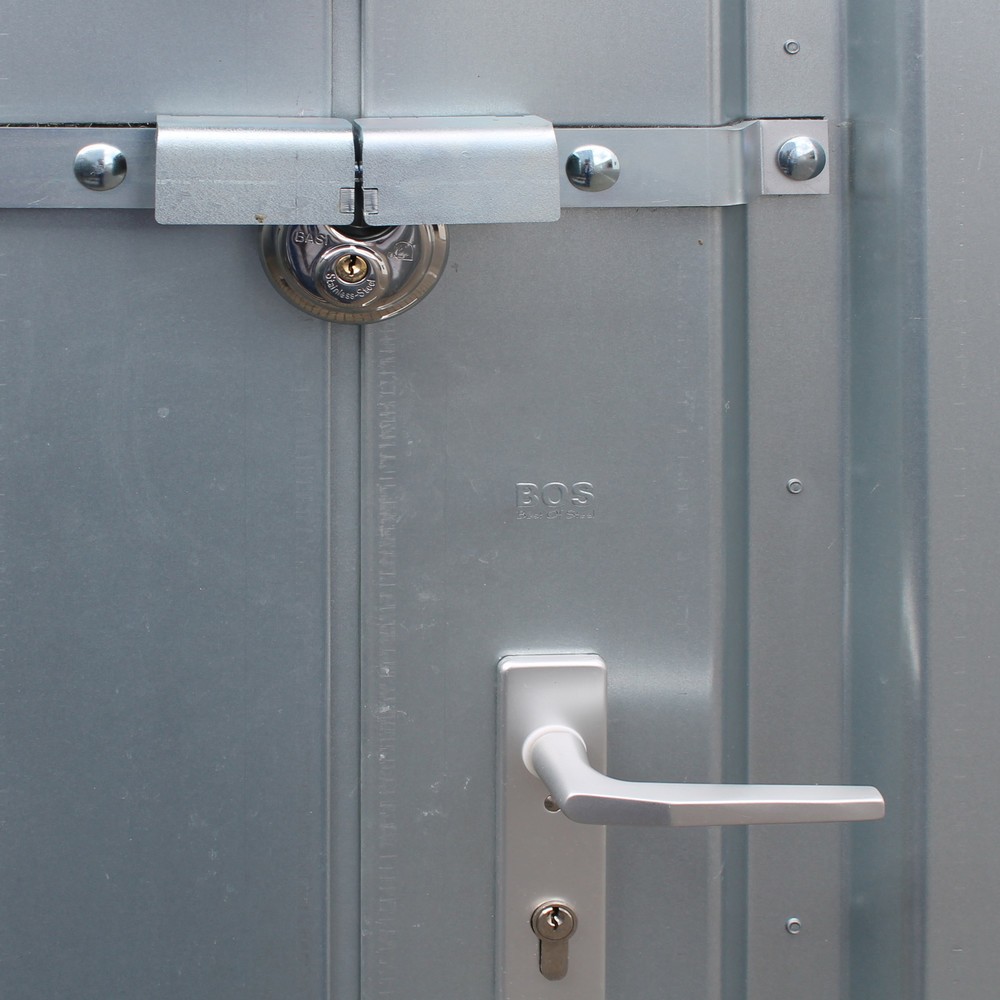 Product afbeelding: Inbraakbeveiliging EBS voor enkele (vleugel-)deur snelbouwcontainer