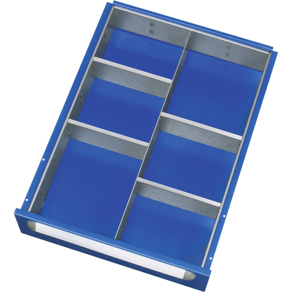 Indelingsset RAU voor lades 390x560 mm, hoogte 105 mm, 5-delig Product afbeelding: Indelingsset RAU voor lades 390x560 mm, hoogte 105 mm, 5-delig