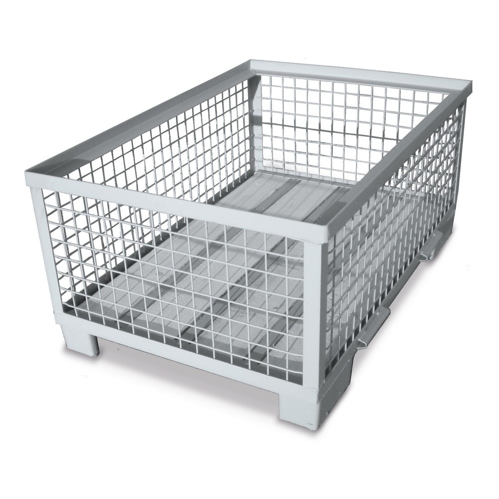 Product afbeelding: Industriële roosterbox, 4 vaste wanden, hoogte 500 mm