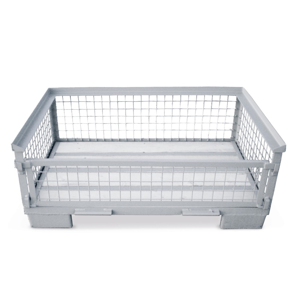 Product afbeelding: Industriële roosterbox, volledig neerklapbare lengtewand, hoogte 500 mm