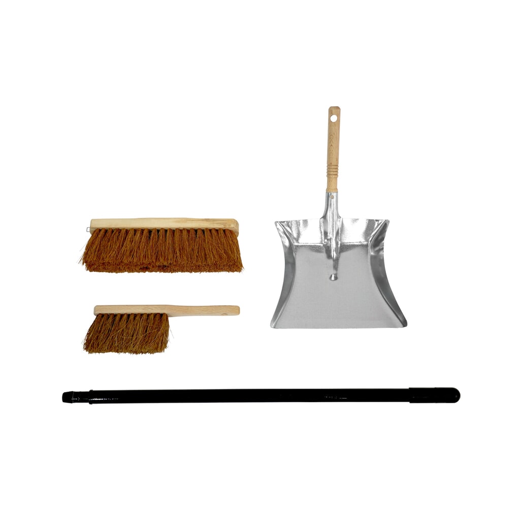 Industriële bezemset, 4-delig Product afbeelding: Industriële bezemset, 4-delig