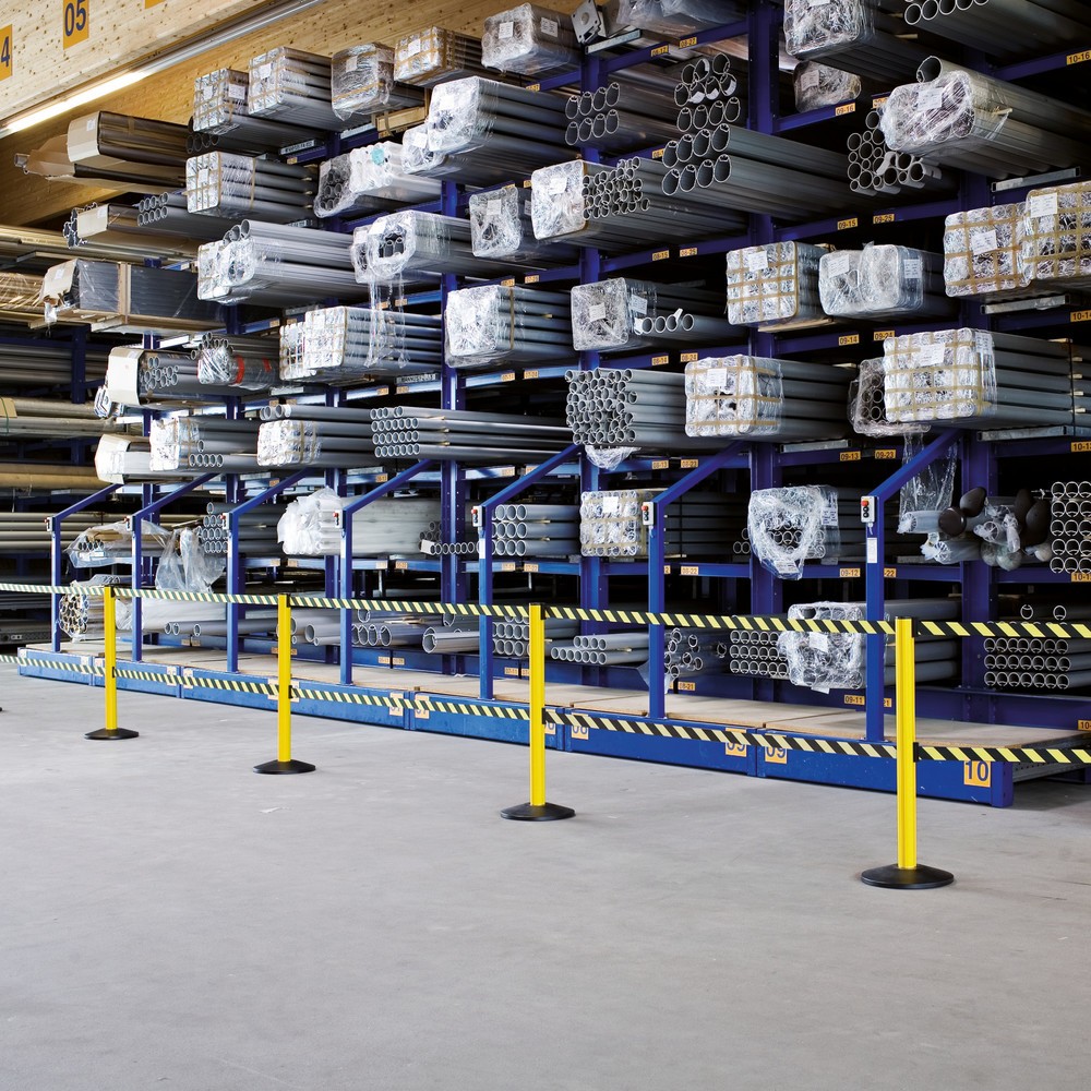 Product afbeelding: Industriële riemstandaard Premium, 2.300 mm, standaard geel, riem geel/zwart